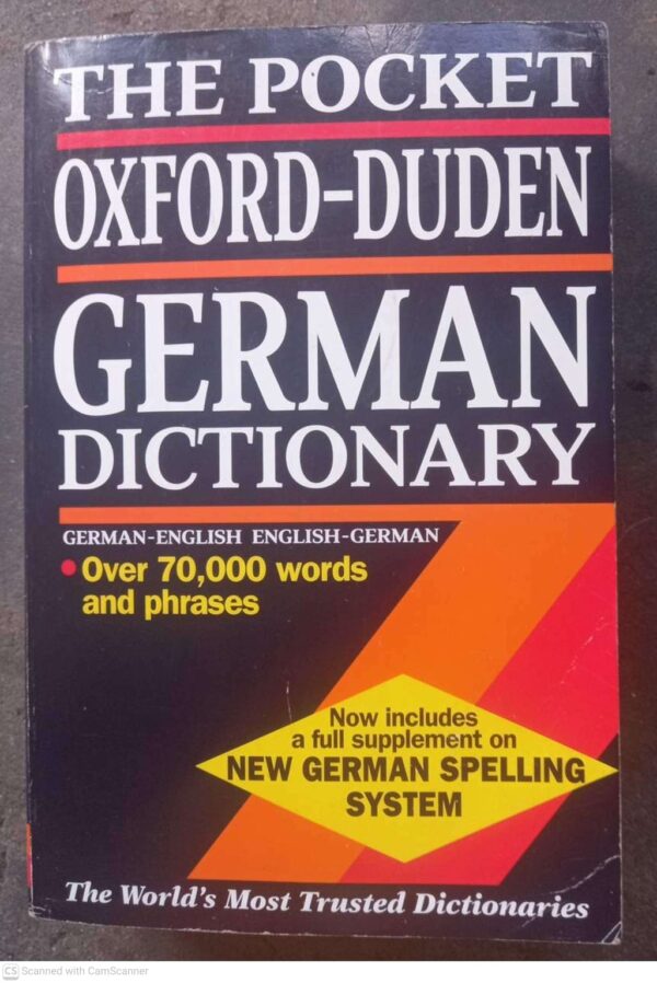 Pocket Oxford-Duden German Dictionary1 The Pocket Oxford-Duden German Dictionary secondhand book