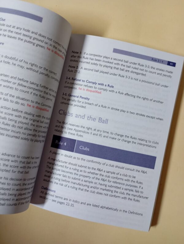 Rules Of Golf 2013-2015 – R&A secondhand book
