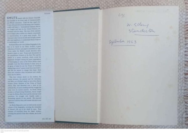Smuts, Vol. 1: The Sanguine Years 1870-1919 — W. K. Hancock secondhand book