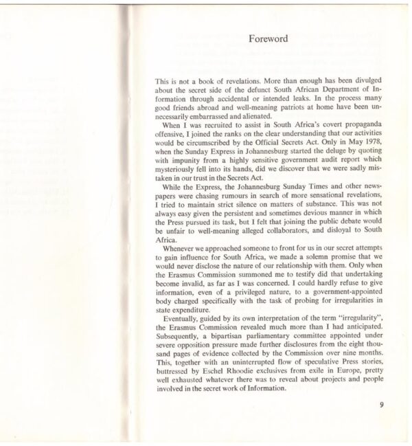 Secret Information6 Secret Information — Les De Villiers secondhand book