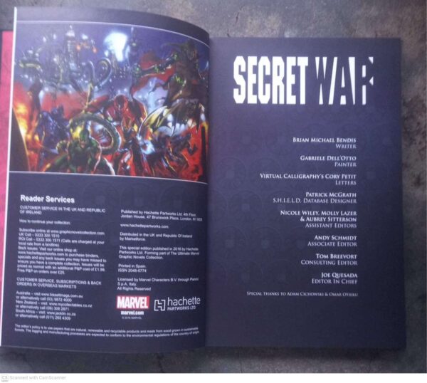 The Secret War (Marvel Ultimate Graphic Novels Collection, Vol. 73) secondhand book