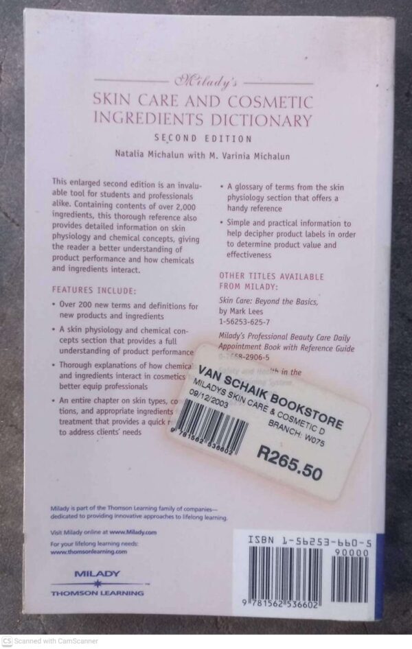 Skin Care and Cosmetic Ingredients Dictionary2 Skin Care And Cosmetic Ingredients Dictionary — Natalia Michalun, Varinia Michalun secondhand book