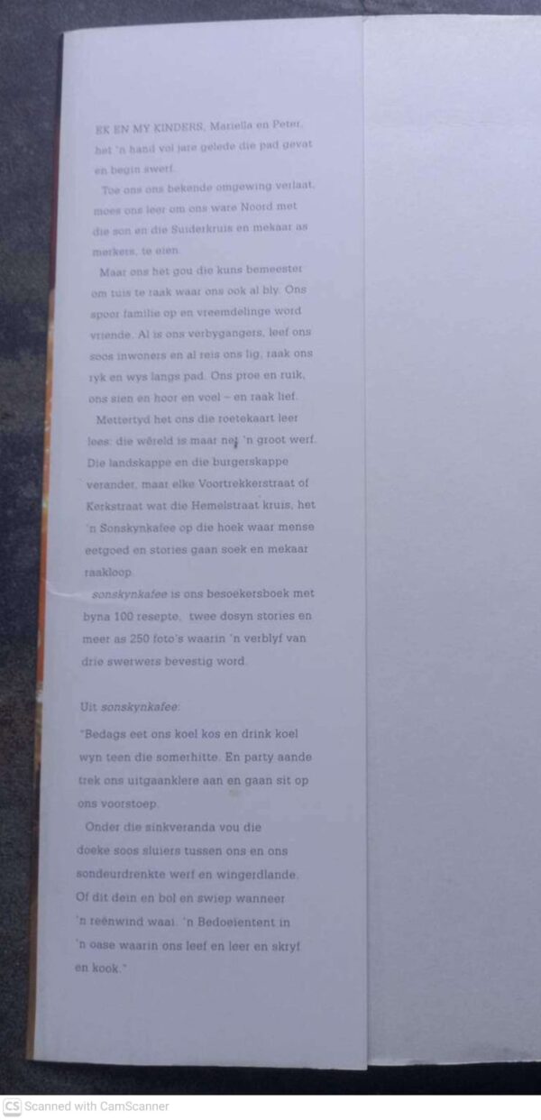 Sonskynkafee: ‘n Besoekersboek Met Kos En Stories — Mariëtte Crafford secondhand book