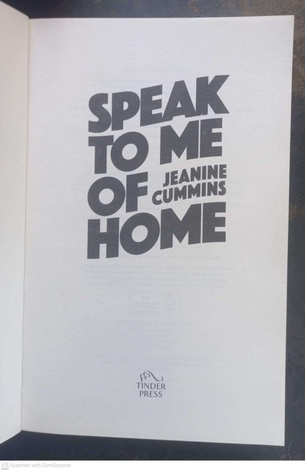 Speak To Me Of Home — Jeanine Cummins secondhand book