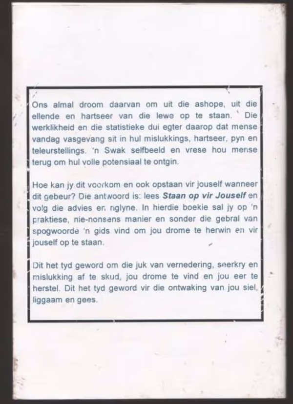 Staan Op Vir Jouself — S.T. Potgieter secondhand book