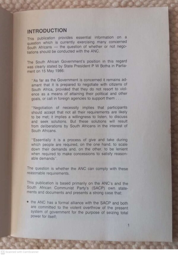 Talking With The ANC secondhand book