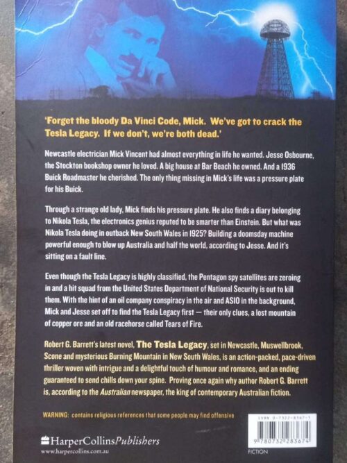 The Tesla Legacy — Robert G. Barrett secondhand book