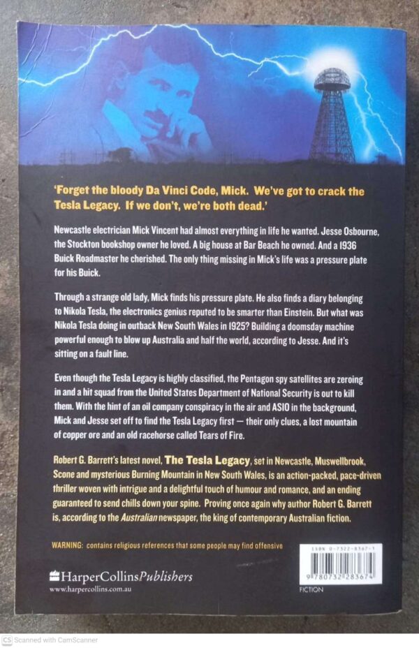 Tesla Legacy2 The Tesla Legacy — Robert G. Barrett secondhand book