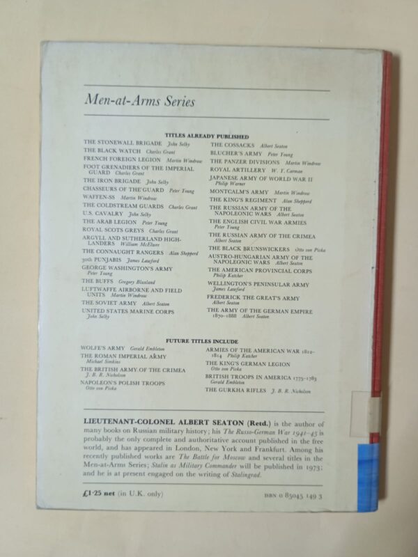 The Austro-Hungarian Army Of The Seven Years War – Albert Seaton secondhand book