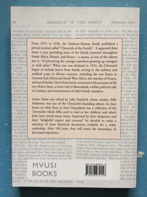 The Great War: Letters Home – John Stanford secondhand book