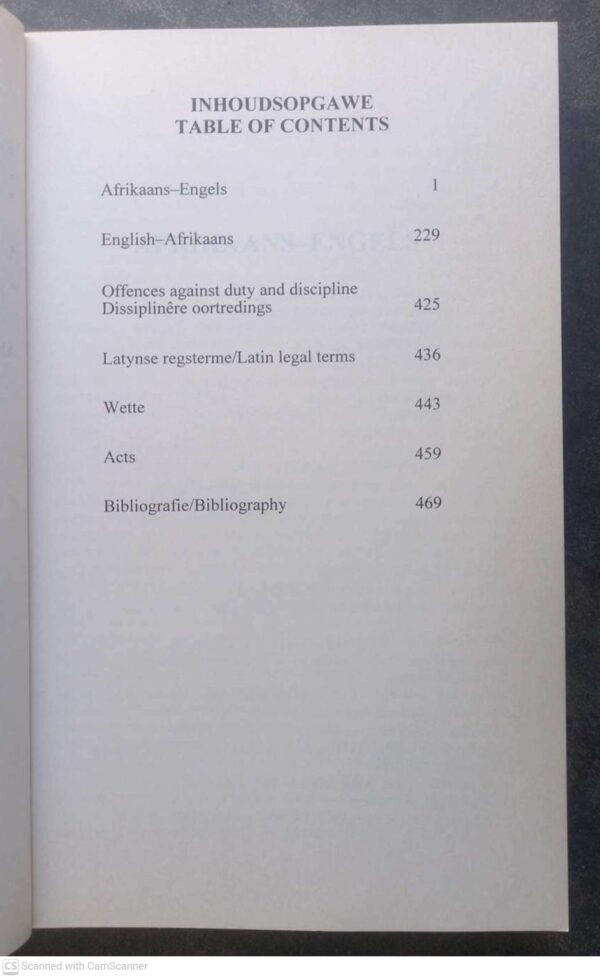 Tweetalige Polisiewoordeboek6 Tweetalige Polisiewoordeboek / Bilingual Police Dictionary – JL Van Schaik secondhand book