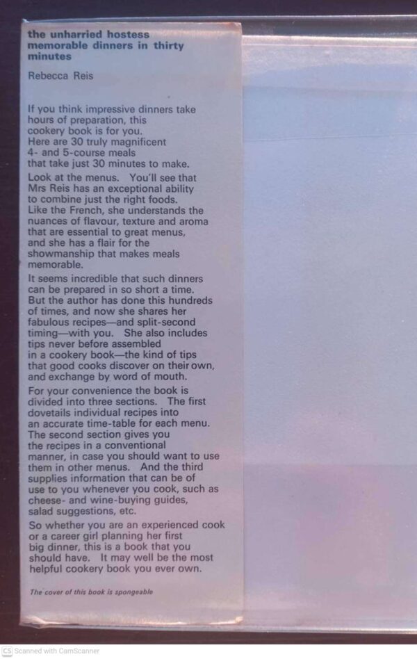 Unharried Hostess3 The Unharried Hostess — Rebecca Reis secondhand book