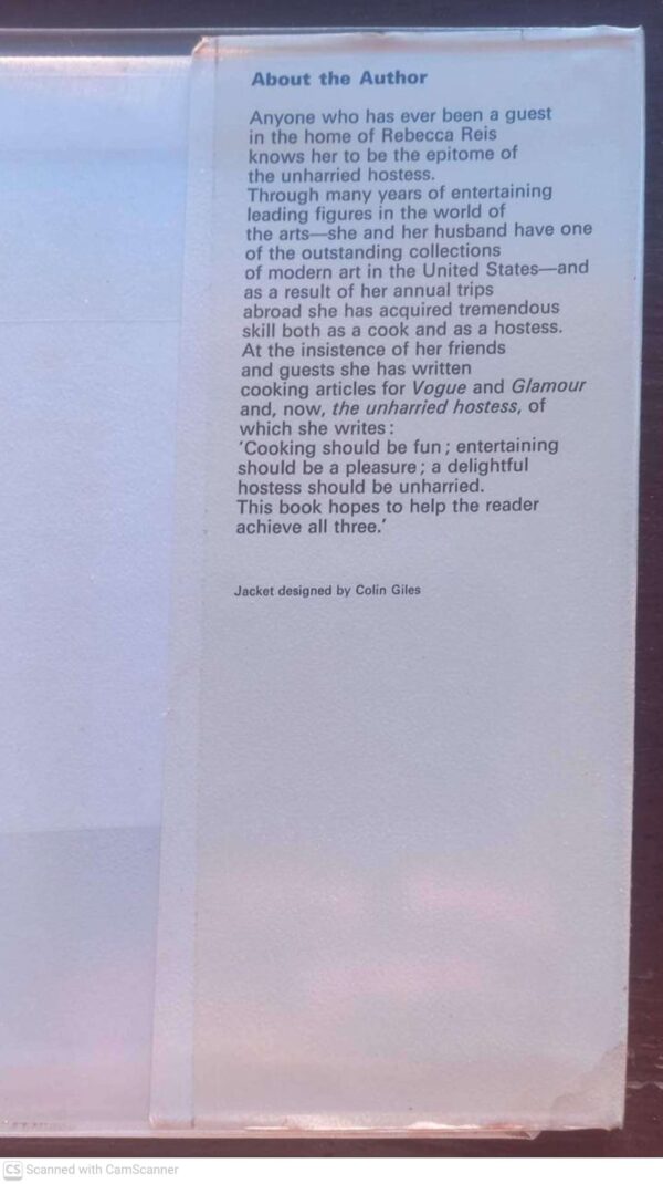 Unharried Hostess4 The Unharried Hostess — Rebecca Reis secondhand book
