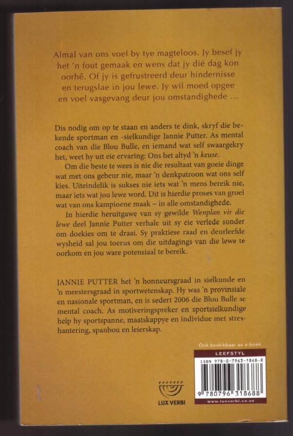 Wenplan Vir Die Lewe — Jannie Putter secondhand book