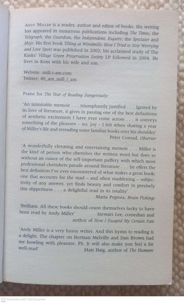 Year of Reading Dangerously3 The Year Of Reading Dangerously — Andy Miller secondhand book