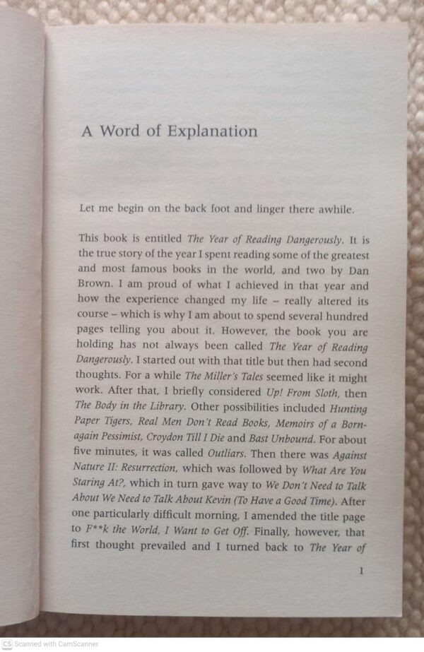 Year of Reading Dangerously6 The Year Of Reading Dangerously — Andy Miller secondhand book