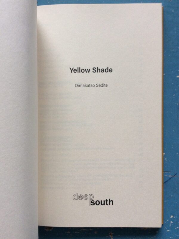 Yellow Shade – Dimakatso Sedite secondhand book