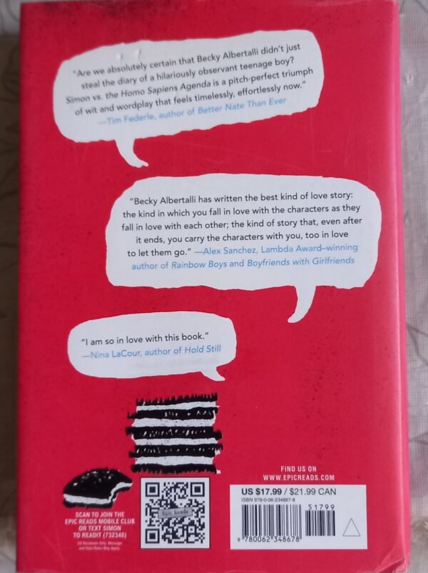 20260408_163915 Simon vs. the Homo Sapiens Agenda – Becky Albertalli secondhand book