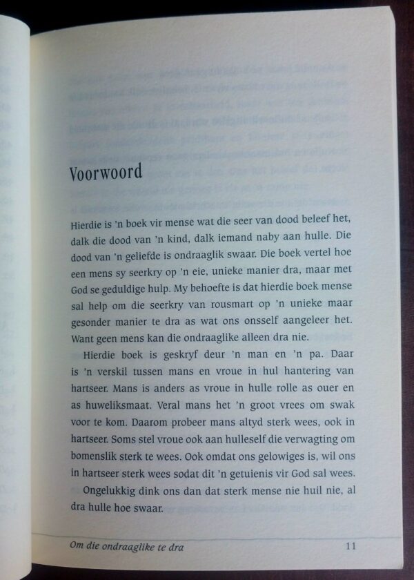 Om Die Ondraaglike Te Dra – Henk Gous secondhand book