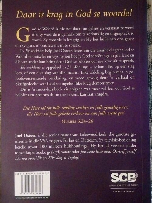 Ek Verklaar – Joel Osteen secondhand book