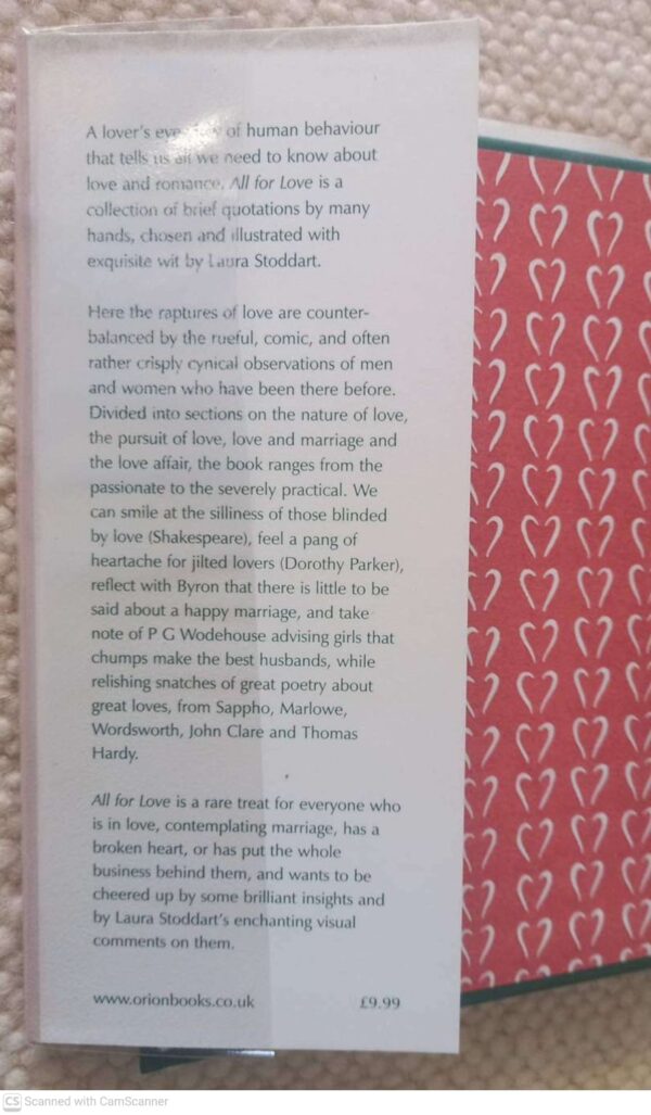 All For Love: A Romantic Anthology – Laura Stoddart secondhand book