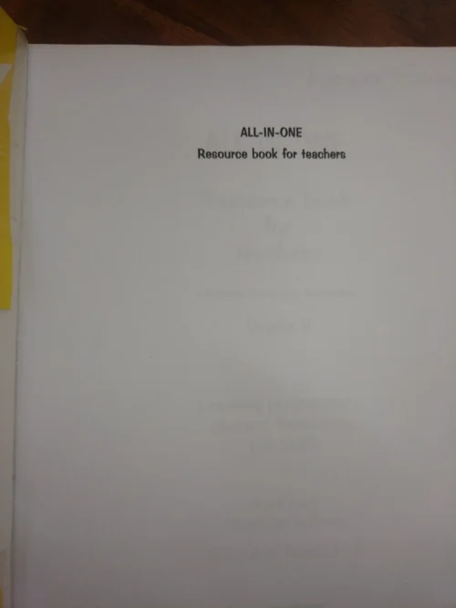 All-In-One: Resource Book For Teachers Grade R — Mart Meij, Charlotte Sullivan secondhand book