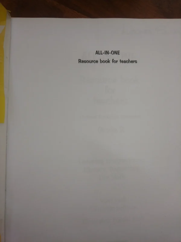 All-In-One: Resource Book For Teachers Grade R — Mart Meij, Charlotte Sullivan secondhand book