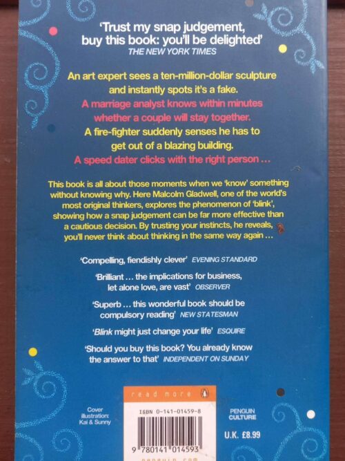 Blink: The Power Of Thinking Without Thinking — Malcolm Gladwell secondhand book