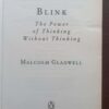 Blink: The Power Of Thinking Without Thinking — Malcolm Gladwell secondhand book