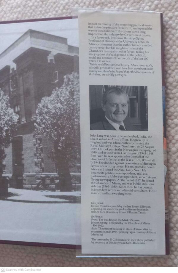 Bullion Johannesburg4 Bullion Johannesburg: Men, Mines And The Challenge Of Conflict — John Lang secondhand book