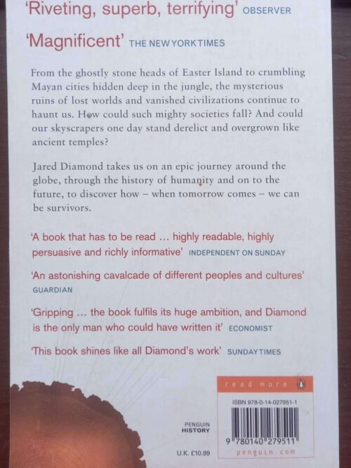 Collapse: How Societies Choose To Fail Or Survive — Jared Diamond secondhand book