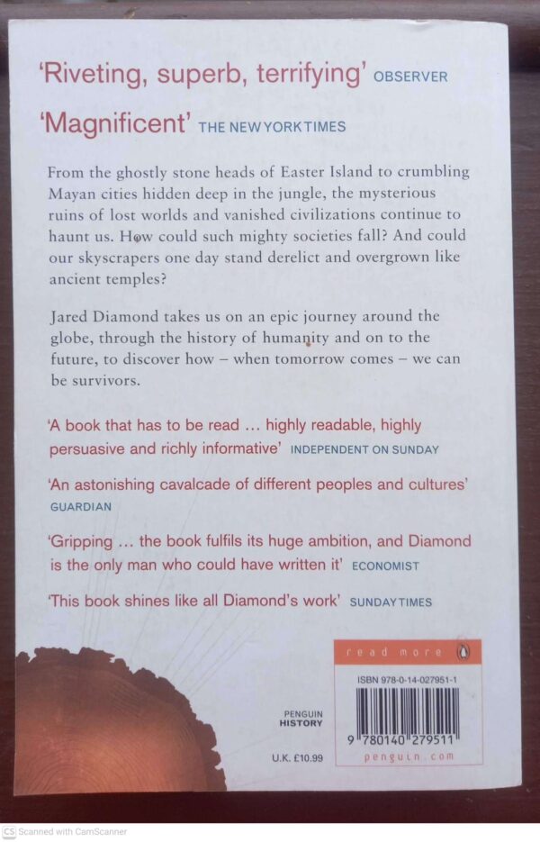 Collapse: How Societies Choose To Fail Or Survive — Jared Diamond secondhand book