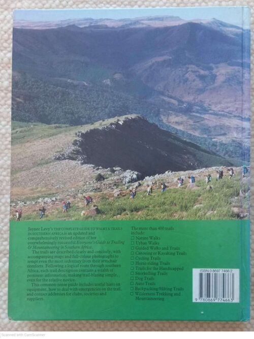 The Complete Guide To Walks And Trails In Southern Africa — Jaynee Levy *SIGNED* secondhand book