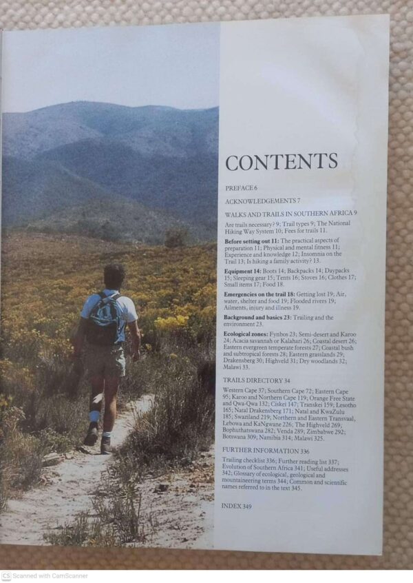 The Complete Guide To Walks And Trails In Southern Africa — Jaynee Levy *SIGNED* secondhand book