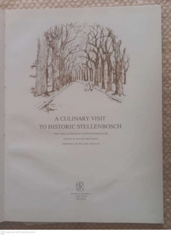 A Culinary Visit To Historic Stellenbosch — Magda Pretorius secondhand book