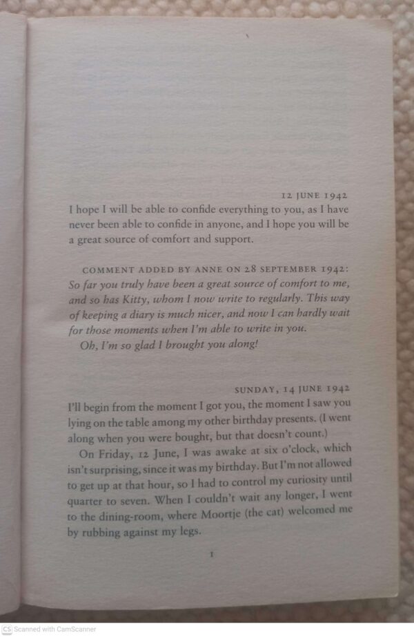 The Diary Of A Young Girl — Anne Frank secondhand book