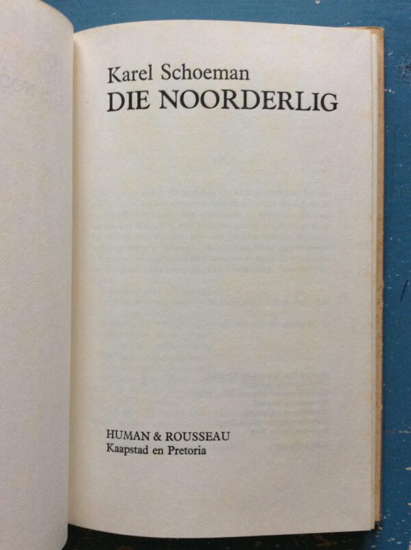 Die Noorderlig – Karel Schoeman secondhand book