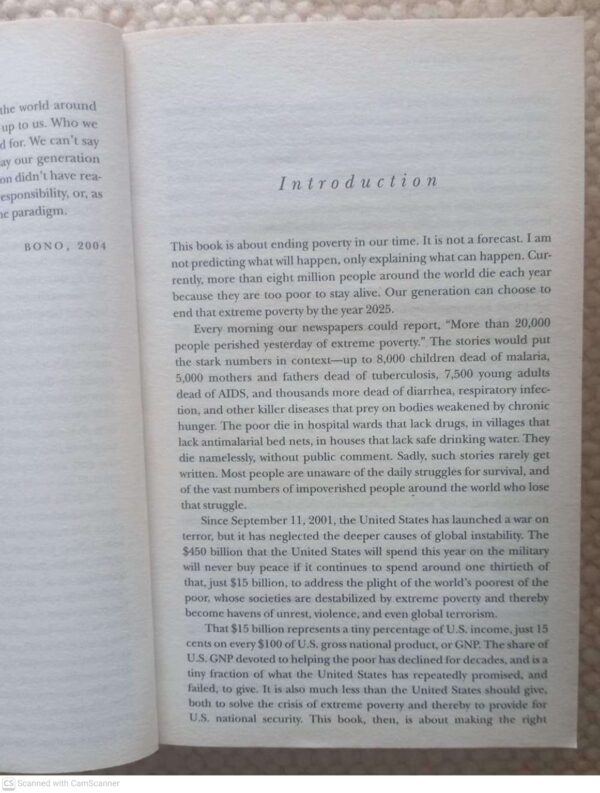 The End Of Poverty: How We Can Make It Happen In Our Lifetime — Jeffrey Sachs secondhand book