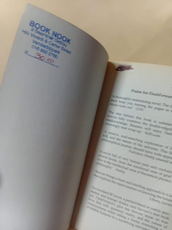 Flashforward – Robert J. Sawyer secondhand book