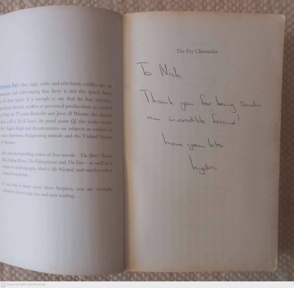 The Fry Chronicles: An Autobiography — Stephen Fry secondhand book