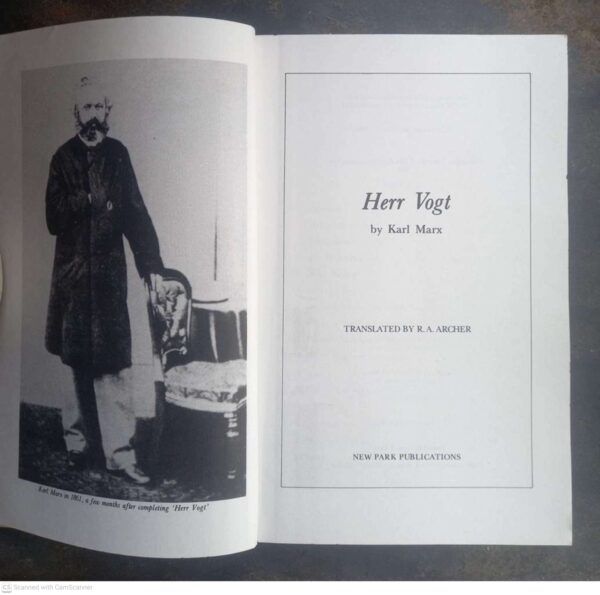 Herr Vogt4 Herr Vogt: A Spy In The Workers’ Movement — Karl Marx secondhand book