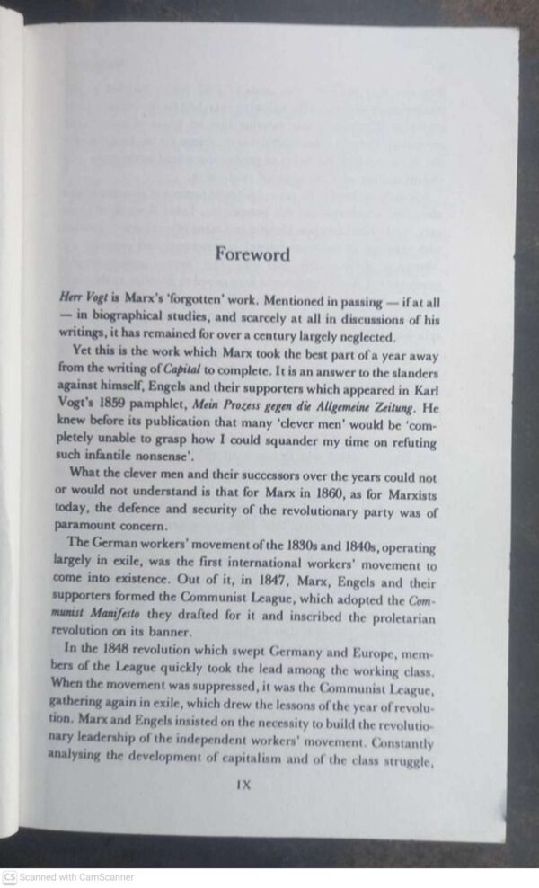 Herr Vogt6 Herr Vogt: A Spy In The Workers’ Movement — Karl Marx secondhand book