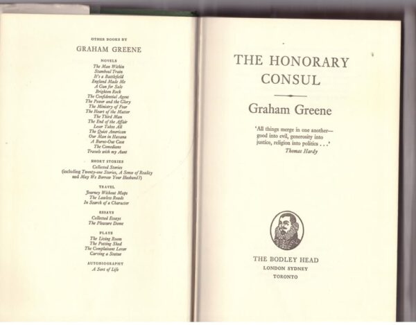 The Honorary Consul – Graham Greene secondhand book