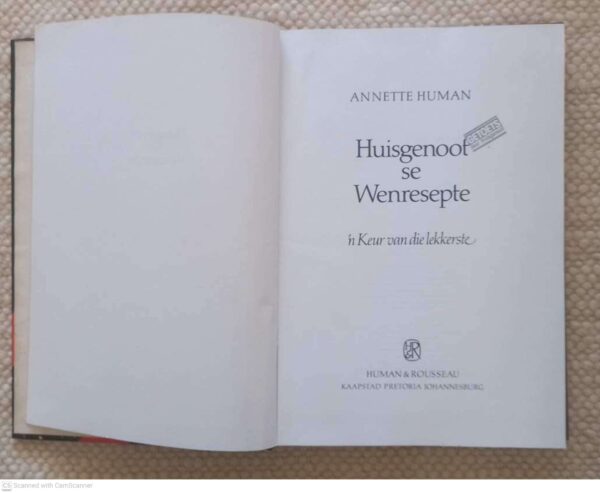 Huisgenoot Se Wenresepte: ‘n Keur Van Die Lekkerste — Annette Human secondhand book