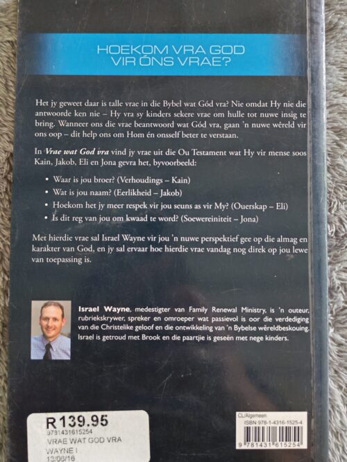 Vrae Wat God Vra – Israel Wayne secondhand book