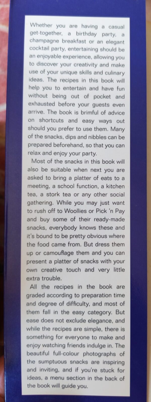 Bite Size Snacks For Every Occasion – Elsabé Van Vreden secondhand book