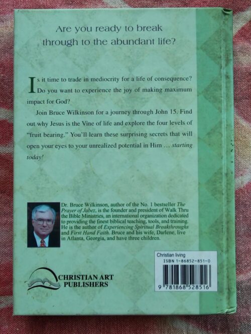 Secrets Of The Vine – Bruce Wilkinson secondhand book
