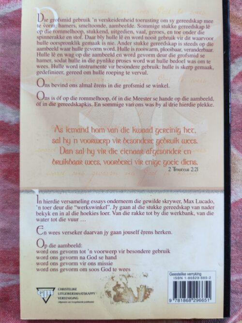 Op Die Aambeeld – Max Lucado secondhand book