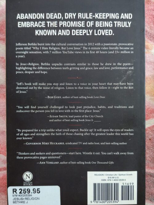 Jesus > Religion – Jefferson Bethke secondhand book