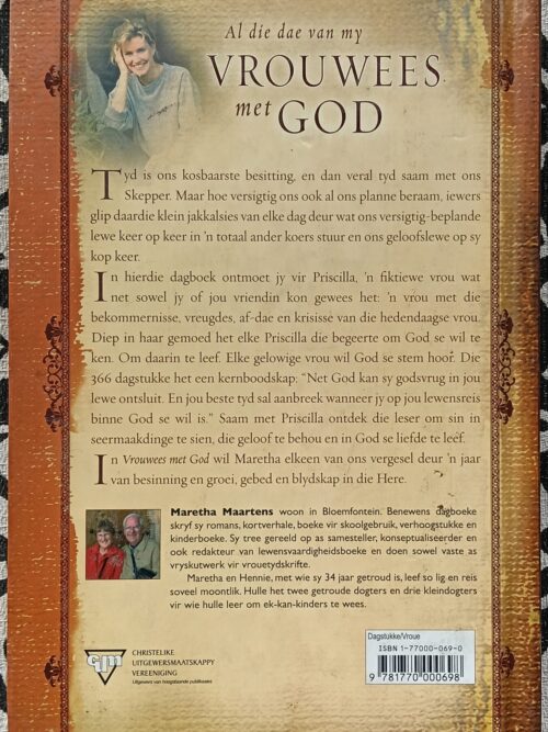 Al Die Dae Van My Vrouwees Met God – Maretha Maartens secondhand book